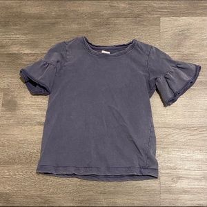 Beautiful blue flare sleeve shirt